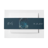 Elegante blauwe Galaxy Sky bruiloft Uitnodigingen Wikkel (Voorkant Voorbeeld)