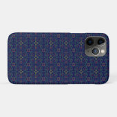 Elegante Blauwe Geometrische iPhone / iPad case (Achterkant (horizontaal))