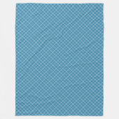 Elegante Blauwe Geruite Deken voor Home Decor (Voorkant)