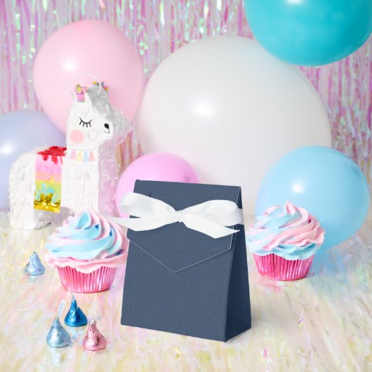 Elegante Blauwe Gestuctuurde Favorietentendoos voo Bedankdoosjes (Feest)