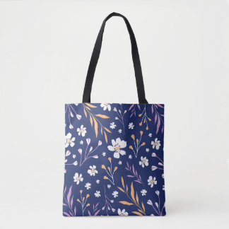 Elegante Blauwe Gevormde Canvas tas