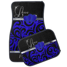 Elegante Blauwe Glitter Liefde