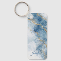 Elegante Blauwe Gouden Glitter Abstracte Stroom   