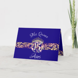 Elegante Blauwe Gouden Quinceanera-viering