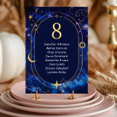 Elegante blauwe hemelse bruiloft zitplaatsen kaart