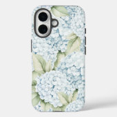 Elegante Blauwe Hortensia Aquarel  Case-Mate iPhone Case (Achterkant)