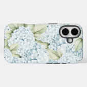 Elegante Blauwe Hortensia Aquarel  Case-Mate iPhone Case (Achterkant (horizontaal))