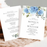 Elegante blauwe hortensia bloemenbruiloft alles in kaart<br><div class="desc">Voor verdere aanpassing,  te klikken gelieve de "pas verder"verbinding aan en ons ontwerphulpmiddel te gebruiken om deze sjabloon te wijzigen. Neem contact met me op als je hulp of overeenkomende objecten nodig hebt.</div>
