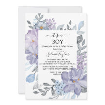 Elegante Blauwe Hortensia | Het is een Jongen Baby