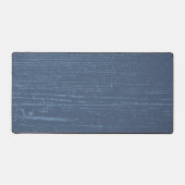 Elegante blauwe houtnerf bureaumat (Voorkant)