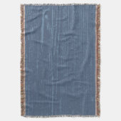 Elegante blauwe houtnerf deken (Voorkant Verticaal)