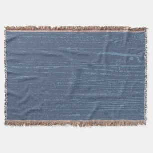 Elegante blauwe houtnerf deken