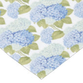 Elegante Blauwe Hydrangea Bloemen Patroon Tafelkleed (Gekanteld)