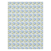 Elegante Blauwe Hydrangea Bloemen Patroon Tafelkleed (Voorkant)
