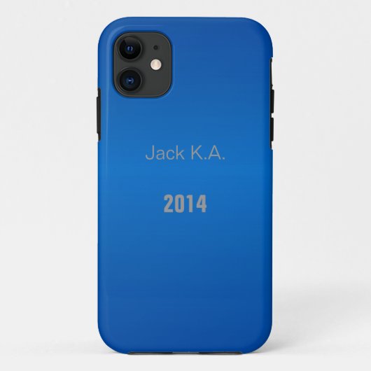 Elegante blauwe iPhone 5 hoes (Achterkant)