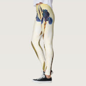 ELEGANTE BLAUWE IRISBLOEMEN LEGGINGS (Links)