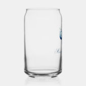 Elegante Blauwe Kerst Ornamenten Bedrijfsfeest Blikvorm Glas (Rechts)