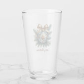 Elegante Blauwe Kerstbal Barware Glas (Achterkant)