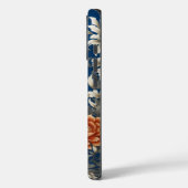 Elegante blauwe kraan William Morris Geïnspireerd Case-Mate iPhone Case (Achterkant / Links)