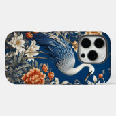 Elegante blauwe kraan William Morris Geïnspireerd Case-Mate iPhone Case (Achterkant (horizontaal))