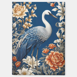 Elegante blauwe kraan William Morris Geïnspireerd Magneet