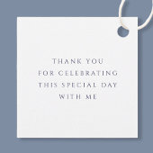 Elegante Blauwe Kruis Jongen Eerste Communie Bedankjes Labels