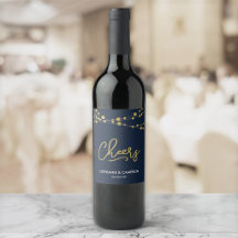 Elegante Blauwe Lichtslingers Nepgoud Op Cheers