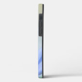 Elegante Blauwe Lotus Case-Mate iPhone Case (Achterkant / Links)