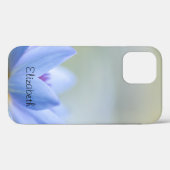 Elegante Blauwe Lotus Case-Mate iPhone Case (Achterkant (horizontaal))