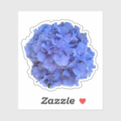 Elegante Blauwe maagdenpalm florale hortensia's Sticker (Vel)