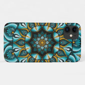 Elegante blauwe mandala | Heilige Geometrie Boho | Case-Mate iPhone Case (Achterkant (horizontaal))