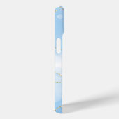 Elegante Blauwe Marmer Case-Mate iPhone Case (Achterkant / Rechts)