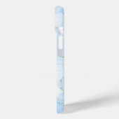 Elegante Blauwe Marmer Case-Mate iPhone Case (Achterkant / Links)