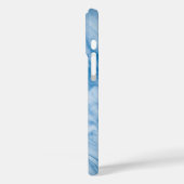 Elegante blauwe marmer Case-Mate iPhone case (Achterkant / Links)