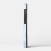 Elegante Blauwe Marmer Case-Mate iPhone Case (Achterkant / Links)