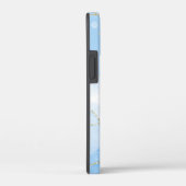 Elegante Blauwe Marmer Case-Mate iPhone Case (Achterkant / Rechts)