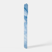 Elegante Blauwe Marmer iPhone 15 Case (Rechterkant)