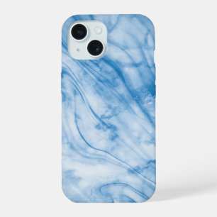 Elegante Blauwe Marmer iPhone 15 Case