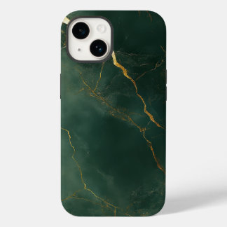 Elegante blauwe marmeren iPhone / iPad hoes