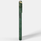 Elegante blauwe marmeren stenen iPhone / iPad hoes (Achterkant / Rechts)