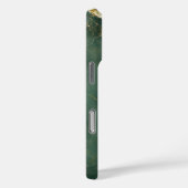 Elegante blauwe marmeren stenen iPhone / iPad hoes (Achterkant / Rechts)