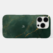 Elegante blauwe marmeren stenen iPhone / iPad hoes (Achterkant (horizontaal))