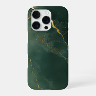Elegante blauwe marmeren stenen telefoonhoes iPhone 16 pro hoesje