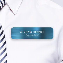 Elegante Blauwe Metallic Zakelijke Uitstraling