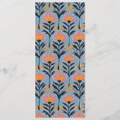 Elegante Blauwe Minimalistische Menu (Achterkant)