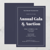 Elegante Blauwe Minimalistische Zakelijke Bedrijfs Kaart (Voorkant / Achterkant)