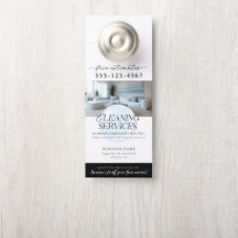 Elegante Blauwe Moderne Schoonmaakdiensten