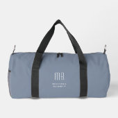 Elegante Blauwe Monogram Plunjezak (Achterkant)