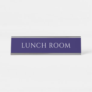 Elegante Blauwe Naambord Lunchruimte Bureau Naambordje