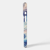 Elegante Blauwe & Paarse Abstracte Telefoonhoes ✨ Case-Mate iPhone Case (Achterkant / Links)